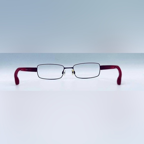 Nike 8079 Red Burgundy Rectangular Sunglasses Frames Only - Picture 6 of 8